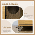 Load image into Gallery viewer, PawHut Luxury Cat House with Wheels, Kitty Cage Catio Villa for Indoor Cats with Scratching Posts, Condo, Flap Door, Cushion, Oak, 31.5" x 20" x 48.5"