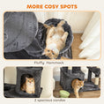 Load image into Gallery viewer, Cat Tree, 67" Large Cat Tower for Indoor Kittens Multi-Level with 7 Scratching Posts, Tunnel, 2 Plush Condos, Hammock, Perch, Ramp, Pompoms, Dark Grey