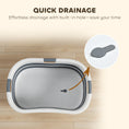 Load image into Gallery viewer, 27L Collapsible Dog Bath Tub for Small Dogs & Cats, Portable Pet Bath Tub with Drainage Hole, Space Saving Foldable Puppy Bathtub for Indoor & Outdoor, Grey
