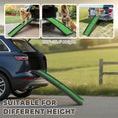 Load image into Gallery viewer, Folding Dog Ramp for Car, Truck, SUV, 61 Inches Portable Pet Ramp with Grass Surface, Non Slip with Raised Side Rails
