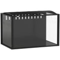 Load image into Gallery viewer, Hamster Cage Steel Frame Chewproof, Large Rat Cage with Openable Top, Deep Burrow, Transparent Small Animal Habitat for Dwarf Syrian Hamster, Gerbil, Rats, 81L x 51W x 53H cm