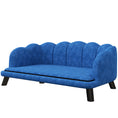 Load image into Gallery viewer, PawHut Velvet Large Dog Couch with Foam Cushion, Soft and Cute Dog Bed with Pearl Design, Dog Sofa for Big and Medium Dogs, Dark Blue