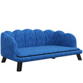 Load image into Gallery viewer, PawHut Velvet Large Dog Couch with Foam Cushion, Soft and Cute Dog Bed with Pearl Design, Dog Sofa for Big and Medium Dogs, Dark Blue