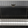 Load image into Gallery viewer, 54"L 2-Story Large Rabbit Hutch Bunny Cage Wooden Pet House Small Animal Habitat with Lockable Doors, No Leak Tray and Waterproof Roof for Outdoor/Indoor Grey&White