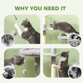 Load image into Gallery viewer, 53" Cat Tree, Multi-Level Cat Tower for Indoor Cats with Sisal Scratching Posts, Cat Condo, Beds, Platforms, Ramp, Toy Balls, Cat Activity Center, Light Grey
