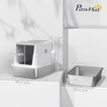 Load image into Gallery viewer, Stainless Steel Cat Litter Tray, Extra Large Enclosed Litter Box for Large Cats with Scoop, Flip Top, Easy Cleaning, Light Grey