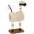 Load image into Gallery viewer, Cat Tree Sheep Design, 98 cm Multi-Level Cat Tower with Scratching Posts, Tunnel & Play Ball for Indoor Kitten Climbing, Playing, Relaxing, Easy Assembly, Light Brown