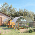 Load image into Gallery viewer, Walk In Chicken Run Galvanised Chicken Coop Hen Poultry House Cage Pet Playpen Garden with Two Water-Resist Covers, 7.6 x 2.8 x 2m