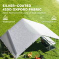 Load image into Gallery viewer, Large Metal Chicken Coop with Nesting Box, 9.8 x 19.7 x 6.4 ft Walk in Chicken Run for Yard with Waterproof Cover, Roosting Bars, for 18-24 Hens, Ducks, Rabbits, Poultries