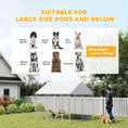 Load image into Gallery viewer, Outdoor Dog Kennel with Roof, Heavy Duty Galvanized Steel Dog Run Chain Link w/ Waterproof UV-Resistant Cover, Safety Lockable Latch System, 9.2' x 7.5' x 7.2'