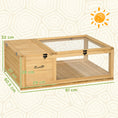 Load image into Gallery viewer, Tortoise House with Mesh Roof, Small Reptile Wooden House, Tortoise Enclosure with Removable Side Panel, for Indoor - Light Yellow