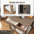 Load image into Gallery viewer, PawHut Dog Crate Furniture with Soft Water-Resistant Cushion, Dog Kennel End Table with Drawer, Puppy Crate for Small Dogs Indoor with 2 Doors, Brown