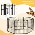 Load image into Gallery viewer, Dog Pen 8 Panels Puppy Pen Heavy Duty Pet Playpen for Indoor Outdoor for Dogs, Rabbits, Ducks 80cm High