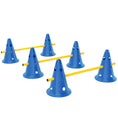 Load image into Gallery viewer, Dog Agility Equipment Set, Portable Pet Jump Training Kit for Six Cones, Six Poles with Carry Bag, Three-Piece Adjustable Height Jumping Obstacles, Blue