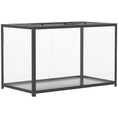 Load image into Gallery viewer, Hamster Cage, Chewproof Metal Rat Cage with Deep Base, Openable Top & Excellent Ventilation, Transparent Small Animal Habitat for Syrian Dwarf Hamster, Gerbil, 80 x 45 x 50.5 cm, Black