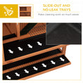 Load image into Gallery viewer, Rabbit Hutch Guinea Pig Hutch Wooden with No-Leak Tray, Asphalt Roof, Base, Antiseptic Wood Outdoor for 1-2 Rabbits 120 x 50 x 102cm - Orange