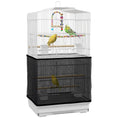 Load image into Gallery viewer, 36" Bird Cage for Finches, Canaries Budgies, Parrot Cage with Accessories, Handle, Mesh Cover, Tray, White
