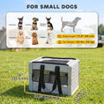 Charger l'image dans la visionneuse de la galerie, Pet Carrier Bag, Soft-Sided Dog Carrier with Bottom Board and Mesh Windows, Foldable Pet Travel Bag for Mini Dogs Under 22 lbs and Cats, Grey