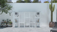 Load and play video in Gallery viewer, Outdoor Catio Enclosure with Weatherproof Roof, Shelves & Bridges, 118"x37.5"x74", White