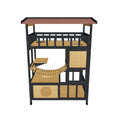 Load 3D model into Gallery viewer, 4 Tier Wooden Cat Shelter with Suspension Bridge for 1-2 Cats