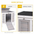 Load image into Gallery viewer, Small Wooden Rabbit Hutch Bunny Cage Guinea Pig Cage Duck House Dog House with Openable & Waterproof Roof, for Rabbits, Chickens, Ducks, Gray