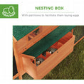 Load image into Gallery viewer, 137"L Chicken Coop, Wooden Large Hen House with Chicken Run, Nesting Box, Poultry Cage for Outdoor, Backyard, Orange