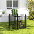 Load image into Gallery viewer, Dog Playpen, 30"H Pet Playpen, 6 Panels Puppy Exercise Pen Heavy Duty with Dog Gate & Cat Door, Indoor Outdoor Foldable Portable Dog Fence for Small & Medium Dogs
