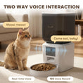 Load image into Gallery viewer, Automatic Cat Feeder with Camera, 2.4G WiFi, Smart APP Control 8L Extra Large Pet Feeder 1-10 Meals with 2-Way Audio, Night Vision, Anti-Clogging, 10s Meal Call Back, Dual Power Supply
