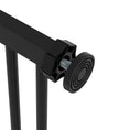 Load image into Gallery viewer, Dog Gate Stair Gate Pressure Fit Pets Barrier Auto Close for Doorway Hallway, 74-87cm Wide Adjustable, Black