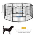 Load image into Gallery viewer, Dog Pen 8 Panels Puppy Pen Heavy Duty Pet Playpen for Indoor Outdoor for Dogs, Rabbits, Ducks 80cm High