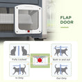 Load image into Gallery viewer, Cat Cage House, Catio Cat Indoor Enclosure on Wheels, Weather-Resistant Wooden Kitty Cage with Platforms, Hammock, Light Grey
