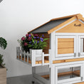 Load image into Gallery viewer, 65" Wooden Rabbit Hutch, Pet Playpen with Openable Roof, Bunny House Enclosure with Storage Box, Slide-out Tray, Ramp, for Rabbits and Small Animals, Yellow