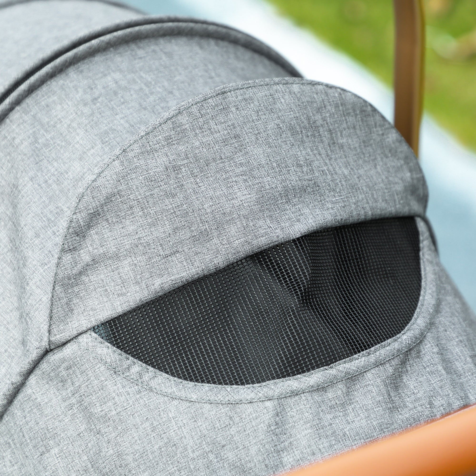 PawHut 3 in 1 Dog Stroller with Detachable Cabin, 4 Wheel Folding Lightweight Pet Stroller with Adjustable Canopy, Rubber Wheels, Storage Basket, Cupholder, Cat Stroller for Small Dogs and Cats, Gray