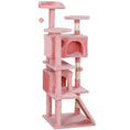 Load image into Gallery viewer, 54" Cat Tree, Cat Tower for Indoor Cats with Scratching Posts, Cat Condos, Bed, Platforms, Ramp, Toy Ball, Cat Activity Center, Pink