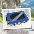 Load image into Gallery viewer, Aosom Dog Bike Trailer, Pet Wagon Bicycle Trailer with Easy Folding Cart Frame, 20" Large Rubber Wheels, 3 Entrances, Mesh Screen, Pet Bike Trailer for Off-Road & Travel, Blue and White