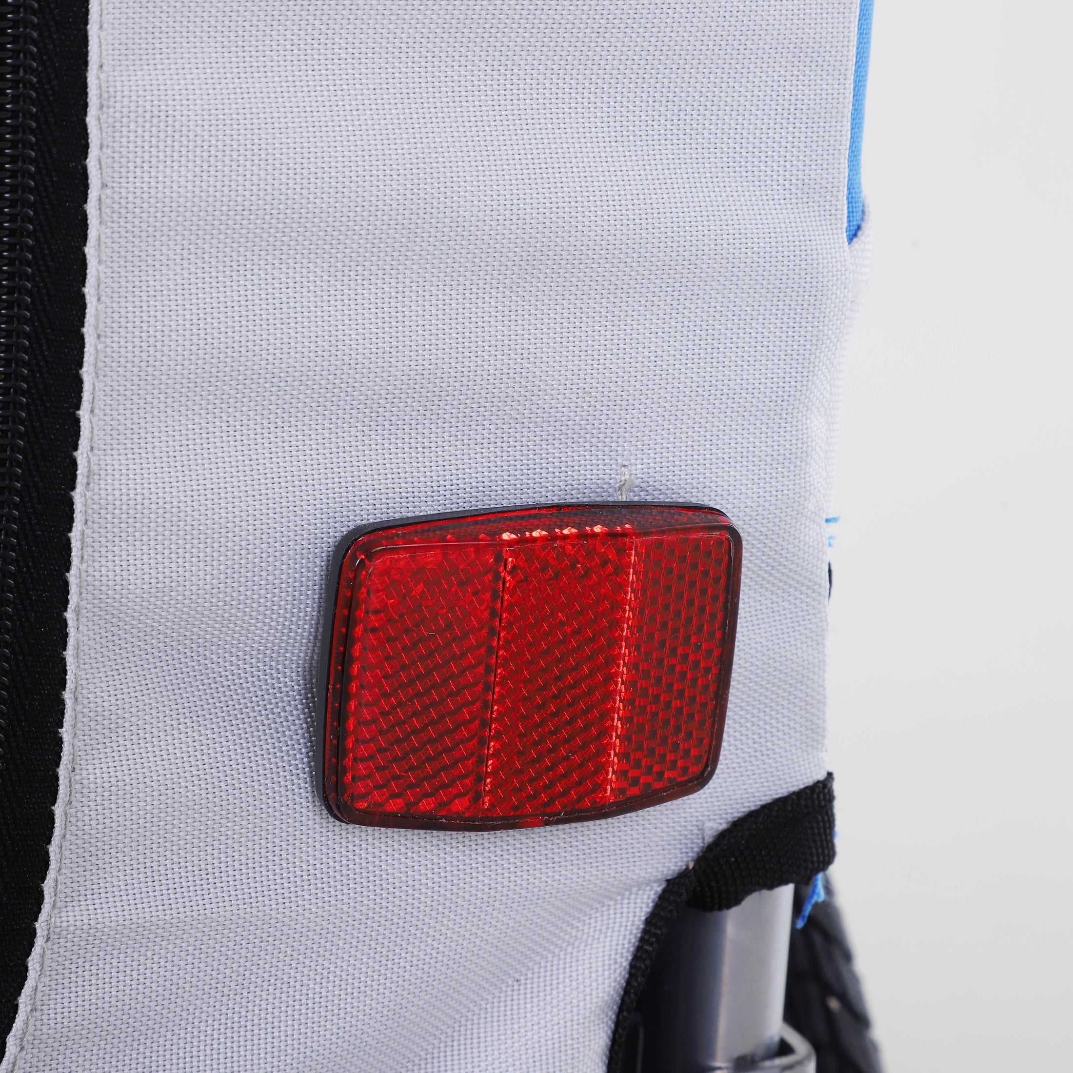 Aosom Dog Bike Trailer, Pet Wagon Bicycle Trailer with Easy Folding Cart Frame, 20" Large Rubber Wheels, 3 Entrances, Mesh Screen, Pet Bike Trailer for Off-Road & Travel, Blue and White