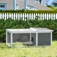 Load image into Gallery viewer, Rabbit Hutch Guinea Pig Hutch Wooden Small Animal Cage Rabbit Run Duck House with Openable Roof for Indoor Outdoor 115 x 66 x 47.5 cm