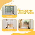 Load image into Gallery viewer, Baby Gate, 30"-32", 33"-35", 35"-37", 38"-40"W Pet Gate with 2 Extension Kits, Auto-Close, Two-Way Open, Pressure Mounted for Stair, Doorways and Hallways, 30"H, White