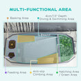 Load image into Gallery viewer, PawHut Turtle Tank Kit, Turtle Aquarium with Basking Platform, Water Pump, Filter Layer Design, Full View Visually Reptile Habitat, Easy to Clean and Change Water, Multi Functional Area