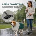 Load image into Gallery viewer, Dog Raincoat with Hood, Waterproof & Breathable Rain Jacket with Reflective Strips and Leash Hole, Adjustable Poncho for Medium Dogs, 15-20 KG Available, Green, M