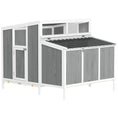 Load image into Gallery viewer, Chicken Coop, Wooden Chicken House for 4-6 Hens, Outdoor Hen House with Nesting Box, Pull-Out Tray and Weatherproof Roof, Poultry Hutch for Backyard, 48" x 39" x 40", Gray