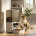 Load image into Gallery viewer, Automatic Cat Feeder w/ Stainless Steel Bowl, 4.5L WiFi Cat Food Dispenser with Timer Up to 10 Meals, Voice Recorder, Programmable Auto Pet Feeder with Portion Control, for Multi-Kittens