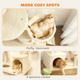 Load image into Gallery viewer, Cat Tree, 67" Large Cat Tower for Indoor Kittens Multi-Level with 7 Scratching Posts, Tunnel, 2 Plush Condos, Hammock, Perch, Ramp, Pompoms, Beige