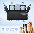Load image into Gallery viewer, Dog Car Seat Cover, Waterproof Dog Travel Hammock with Non-Slip & Anti-Scratch Surface, Mesh Window and Pockets, Foldable Back Seat Cover for Cars, Trucks and SUVs, Blue