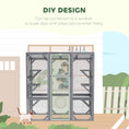 Load image into Gallery viewer, PawHut Catio Outdoor Cat Enclosure, Large Wooden Cat House with 6 Jumping Platforms, Weatherproof Roof, Outdoor Cat Cage Cat Shelter for 1-3 Cats, 59" x 28" x 60", Gray