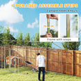 Load image into Gallery viewer, Outdoor Dog Kennel with Two Rooms, Heavy Duty Dog Run Outdoor Fence Cage with Waterproof UV-Resistant Cover, Escape-Proof Lock, 19.7' x 7.5' x 7.5'