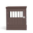 Load image into Gallery viewer, Dog Crate Furniture, 31" Dog Kennel Side End Table with Three Doors, Indoor Dog Cage for Small Dogs, Coffee