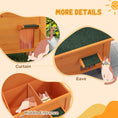 Load image into Gallery viewer, Outdoor Cat House, Wooden Insulated Cat Shelter with Asphalt Roof, Removable Floor, Foam, for Cats, Small Animals, Orange