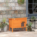 Load image into Gallery viewer, Outdoor Cat House, Wooden Insulated Cat Shelter with Asphalt Roof, Removable Floor, Foam, for Cats, Small Animals, Orange