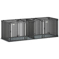 Load image into Gallery viewer, 83"L Heavy Duty Dog Crate, Extra Large Metal Dog Cage Kennel with Divider and Mat for Small Medium Large Breeds, Modular Puppy Playpen with Double Doors for Indoor Outdoor, Black